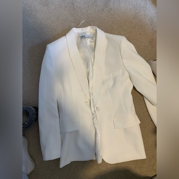 Zara white blazer size L - Picture 1 of 1